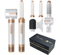 TANSHINE 7 en 1 Brosse Soufflante Air Styler, Sèche-cheveux Grande Vitesse Auto Hair Wrap Seche Cheveux Boucler, Brosse Lissante, Sécher, Volumateur, Lisser, Brosse Thermique Chauffante Brushing