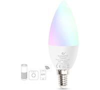 TANSHOP Zigbee Smart LED Bulb RGBW WW Candle Bulb E14 petite vis LED RGB CCT smart bulb 4W Fonctionne avec Amazon Echo Plus, contrôle APP