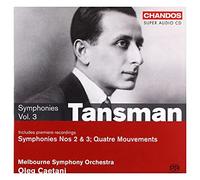 Tansman, A. - Alexandre Tansman : Symphonies n°2 et 3, quatres mouvements - vol.3
