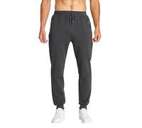 Tansozer Pantalon Jogging Homme Jogger Pantalon Survetement Homme Sportswear Sport Coton Training Pantalon Sudation Running Pants Gris06 L