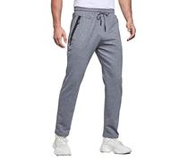 Tansozer Pantalon Jogging Homme Pantalon Survetement Homme Coton Sport Bas de Jogging Homme Pantalon Sudation Jogger Training Pants Pantalon Running Homme Gris 2XL