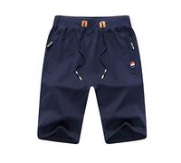Tansozer Short Homme Sport Running Ete Short Hommes DE Bleu S