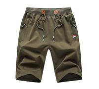 Tansozer Short Homme Sport Running Ete Short Hommes DE Vert 3XL