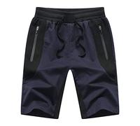 Tansozer Short Sport Homme Ete Sport Running Jogging Short Bleu S
