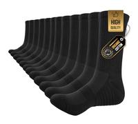TANSTC Chaussettes de Course pour Hommes Noir 43-46