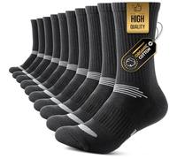 TANSTC Chaussettes Homme Femme 35-38, Socquettes Hommes Football Sport Travail Fitness Courir Loisirs Jogging, Chaussettes Hautes Homme Randonnée Unisexe, Noir Lot De 5, Cadeau Homme Femme