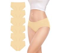 TANSTC Culotte Femme, Taille Moyenne - Confort Invisible - 6PCS, L
