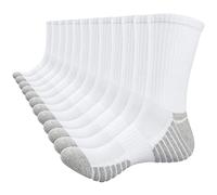 TANSTC Soquettes Hommes femme, Chaussettes Hautes Homme 43-45 AntidéRapante Respirant RandonnéE Chaussettes Pour Football Basketball Velo Trekking Aptitude, Chaussettes Thermiques Chauffantes Blanc L