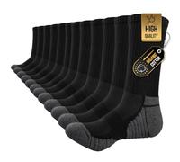 TANSTC Soquettes Hommes femme,Chaussettes Hautes Homme AntidéRapante Respirant RandonnéE Chaussettes Pour Football Basketball Trekking, Cadeaux de Noël pour les pères et les mères, Noir XL 47-50