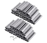 Tanstic Lot de 3 000 clips M professionnels pour tissus d'ameublement - Agrafes M pour joints de porc de type M - Kit de fixation de clôture