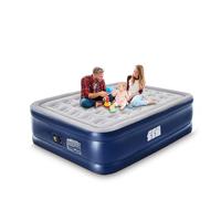TANSTRIDER - Matelas gonflable complet avec pompe intégrée, matelas gonflable de 18 pouces, gonflage et dégonflage rapides en 3 minutes, max 600 kg, soutien fort, matelas gonflable pliable pour