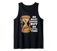 Tant de livres mais si peu de temps - T-shirt pour lecteurs de vers de bibliothèque Débardeur