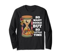 Tant de livres mais si peu de temps - T-shirt pour lecteurs de vers de bibliothèque Manche Longue