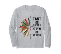 Tant De Livres Si Peu De Temps Cadeau Lecture Livre Original Manche Longue