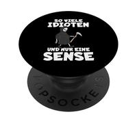 Tant d'idiots et Juste Une Faux d'humour Noir PopSockets PopGrip Adhésif