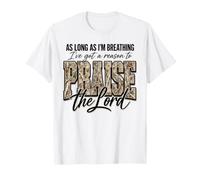 Tant Que Je respire, loue Le Seigneur Camo T-Shirt