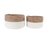 Tanta panier Ø22/25cm lot de 2 blanc,naturel.