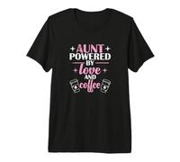 Tante alimentée par l'amour et Le café T-Shirt Haut de Gamme