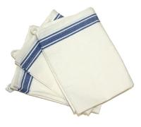 Tante Martha de 100% Coton AIDA au Point de Croix Motif Rayures rétro 'Em Up Serviettes 45,7 x 71,1 cm 3 par Paquet Motif à Rayures Bleu, Bleu