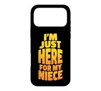 Tante Proud Auntie Family Funny Je suis Juste là pour ma nièce Coque pour iPhone 17 Pro Max