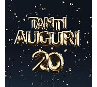 Tanti Auguri: 20 Anni - Libro degli ospiti con 110 Pagine - Palloncini Dorati
