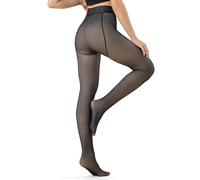 TANTOMI Collants thermiques pour femme - Collants d'hiver chauds doublés - Faux leggings thermiques translucides pour femme - Haute élasticité