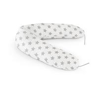 Tanuki Coussin d'allaitement multifonction, allaitement, grossesse, déhoussable, lavable et portable, gris ergonomique et doux