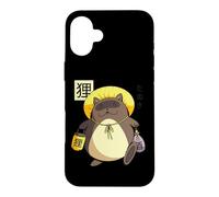 Tanuki Japanese Marder Dog Bake-Danuki Yokai Coque pour iPhone 16 Plus