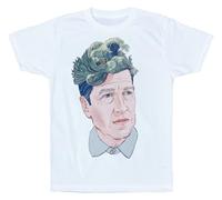 TANUVJXK David Lynch T Shirt Artwork Hokusai The Great Wave White XL