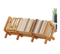 Tanxemery Bibliothèque de Bureau - Bibliothèque de Bureau | Étagère à Livres Rétractable en Bois Présentoir pour Salon Maison Coin Espace Enfant