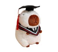Tanxemery Capybara Doudou en peluche avec chapeau de remise de diplôme pour fille, 25 x 20 x 15 cm, pour remise de diplôme, étudiants, décoration de chambre, cadeau