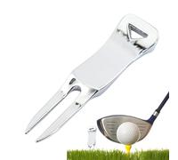 Tanxemery Fourche de golf en forme de fourche, marqueur de balle de golf, marqueur de position de golf en acier inoxydable, marqueur de cible de balle de golf en alliage d'aluminium pour la rénovation