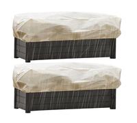 Tanxemery Lot de 2 housses de protection pour plantes d'hiver rectangulaires - Accessoires pour la protection contre la pluie, la neige, le gel, la pluie en plein air
