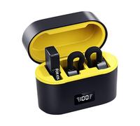 Tanxemery Mini microphone, microphone à clipser antibruit, accessoires audio avec réduction du bruit pour créateur de contenu, conférencier, entraîneur de fitness et enseignant