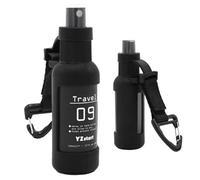 Tanxemery Petit vaporisateur de voyage - Avec corde à crochet, flacon pulvérisateur liquide de 50 ml - Avec étui en silicone pour protection solaire