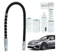 Tanxemery Pistolet À Graisse Kit d'Accessoire de Lubrification - Raccord Rapide de Prolongateur pour Lubrification - Fournitures en Acier Carbone pour Entretien Véhicule Atelier de Réparation