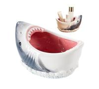 Tanxier Bol Céramique Requin | Bol Céramique Attaque de Requin 3D | Grand Récipient Décoratif Cartoon pour Céréales Fruits Popcorn Salade Soupe Bijoux Confiseries | Décoration de Fête