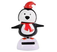 Tanxier Danse Solaire,Père Noël Bonhomme de Neige Manchot Wapiti Dansant Solaire,Figurine Solaire Voiture Qui Bouge,Figurines Danse Solaire,Décoration Tableau Bord Voiture,Cadeau pour noël