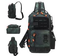 Tanxier Sac À Dos pour Matériel De Pêche | Sac À Leurres Résistant Et Imperméable,Fournitures De Pêche pour Sports De Plein Air avec Sac Messager en Eau Douce Et Eau Salée pour Voyage Camping