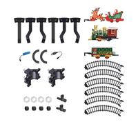 Tanxier Set de Train pour Sapin de Noël Véhicule Rechargeable avec Circuit | Set De Train Enfant Autour Du Sapin Avec Lumière Et Musique Pour À Partir De 3 Ans Fête Décoration Maison