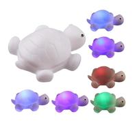 Tanxier Veilleuse Tortue pour Chambre d'enfant,Lampe veilleuse,7 Couleurs Changeantes Lampe en Forme de Tortue Veilleuse Animale Mignonne,Lumière de Noël pour la Décoration-5/7 Pièces