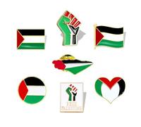 tanxuan Pin's drapeau palestinien Palestine en émail pour homme, Métal