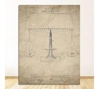 TANYANG Balances De Justice Avocat Cadeau Art Toile Peinture Avocat Bureau Décoration Murale Avocat Dame Justice Droit Brevet Affiches Et Impressions A2 30X40Cm Sans Cadre
