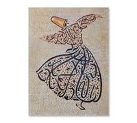 TANYANG Esthétique Turquie Rumi Soufi Danse Islamique Mythique Fille Religion Affiche Mur Art Toile Peinture Impression Image Salon Décor A2 40X50Cm Sans Cadre