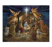 TANYANG Naissance De Jésus-Christ Crèche Noël Jésus Toile Peinture Imprimer Vierge Marie Religieuse Affiche Mur Salon Décor 21X30Cm Sans Cadre