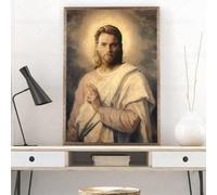 TANYANG Space Jesus Poster Inspired By Hofmann'S Jesus Canvas Painting Wall Art Prints Pictures For Livinng Room Home Decor 21X30Cm Sans Cadre