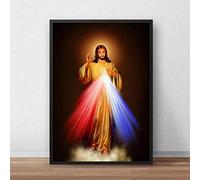 TANYANG Toile Peinture Divine Miséricorde Image Amour Jésus Christ Motivationnel Art Impression Affiche Maison Mur Décor 40X50Cm Sans Cadre