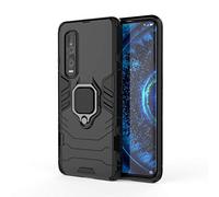 TANYO Coque de téléphone Compatible avec Oppo Find X2 Pro, Coque de Protection Hybride Double Couche en TPU + PC, Coque Robuste et résistante aux Chocs [Anneau de Support magnétique Rotatif à 360°