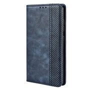 TANYO Housse Folio en Cuir pour Oppo A15 Coque, Premium PU/TPU Flip Étui Portefeuille avec Fentes pour Cartes, Pochette Protector Etui Case Cover - Bleu