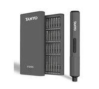 TANYO Tournevis Electrique Sans Fil, 51 En 1 Tournevis Electricien avec 400mAh Piles et Lampes LED, Rechargeable Tournevis de Precision Pour Téléphone, Ordinateur Portable, PC, Montre, Lunettes